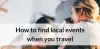 Finding Free Activities Through Local Events Listings